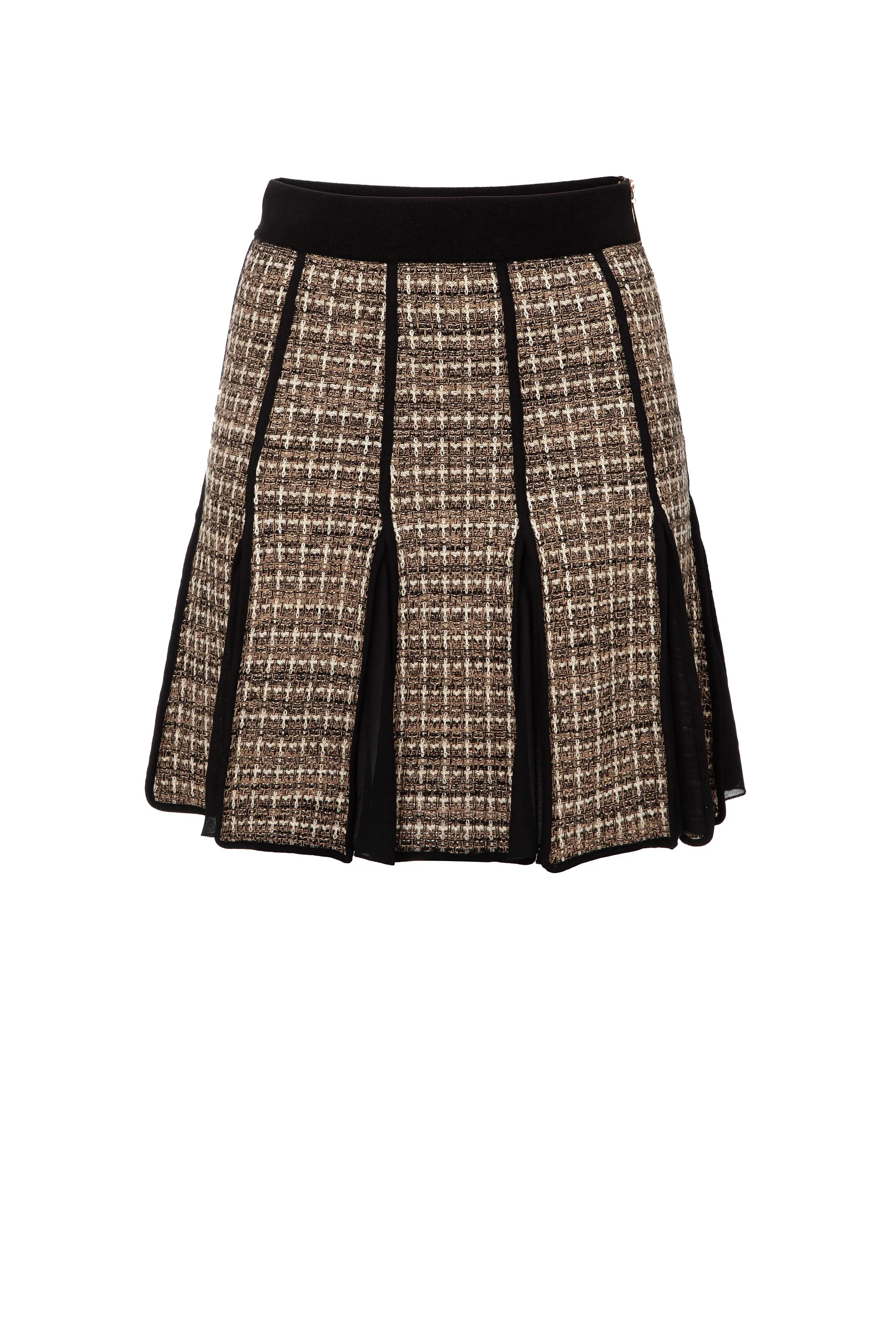 Minigonna in lurex tweed