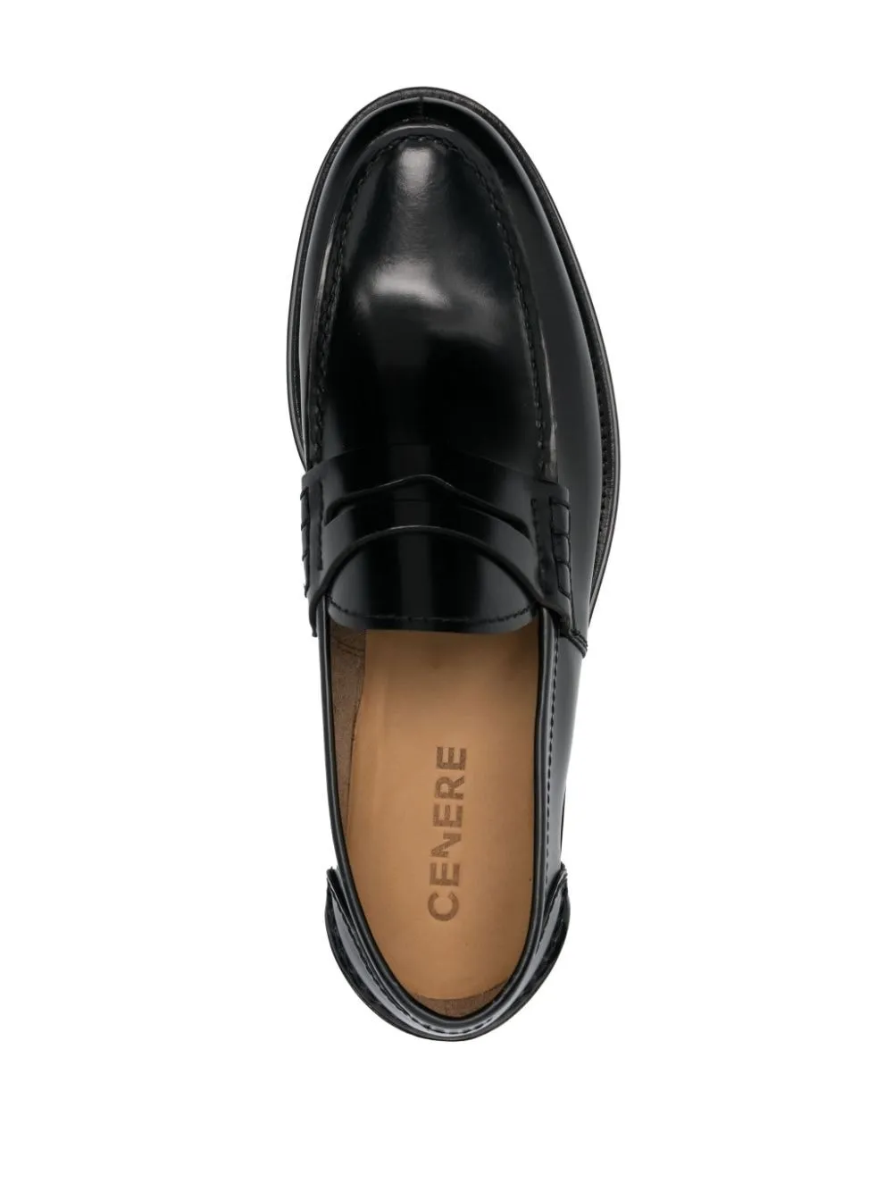 Mocassini in pelle nero