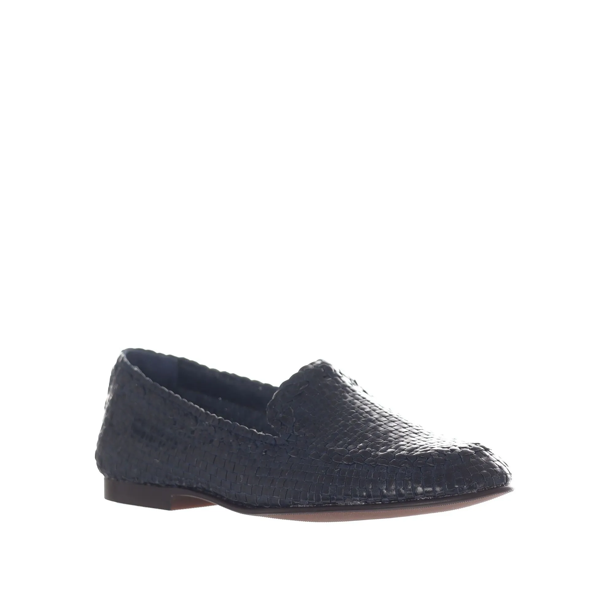 Mocassino in pelle intrecciata