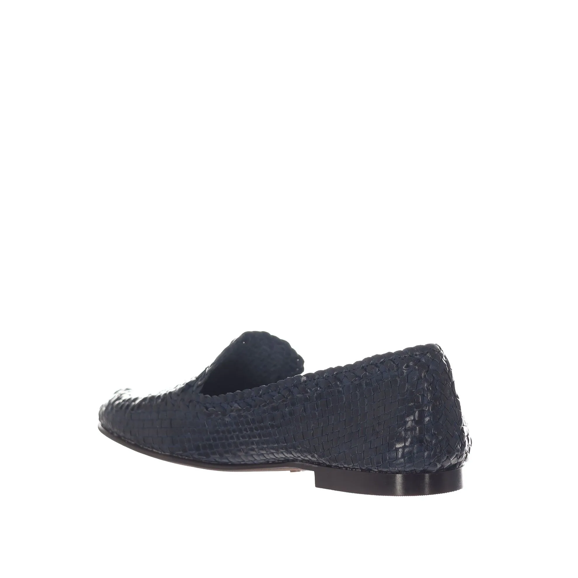 Mocassino in pelle intrecciata