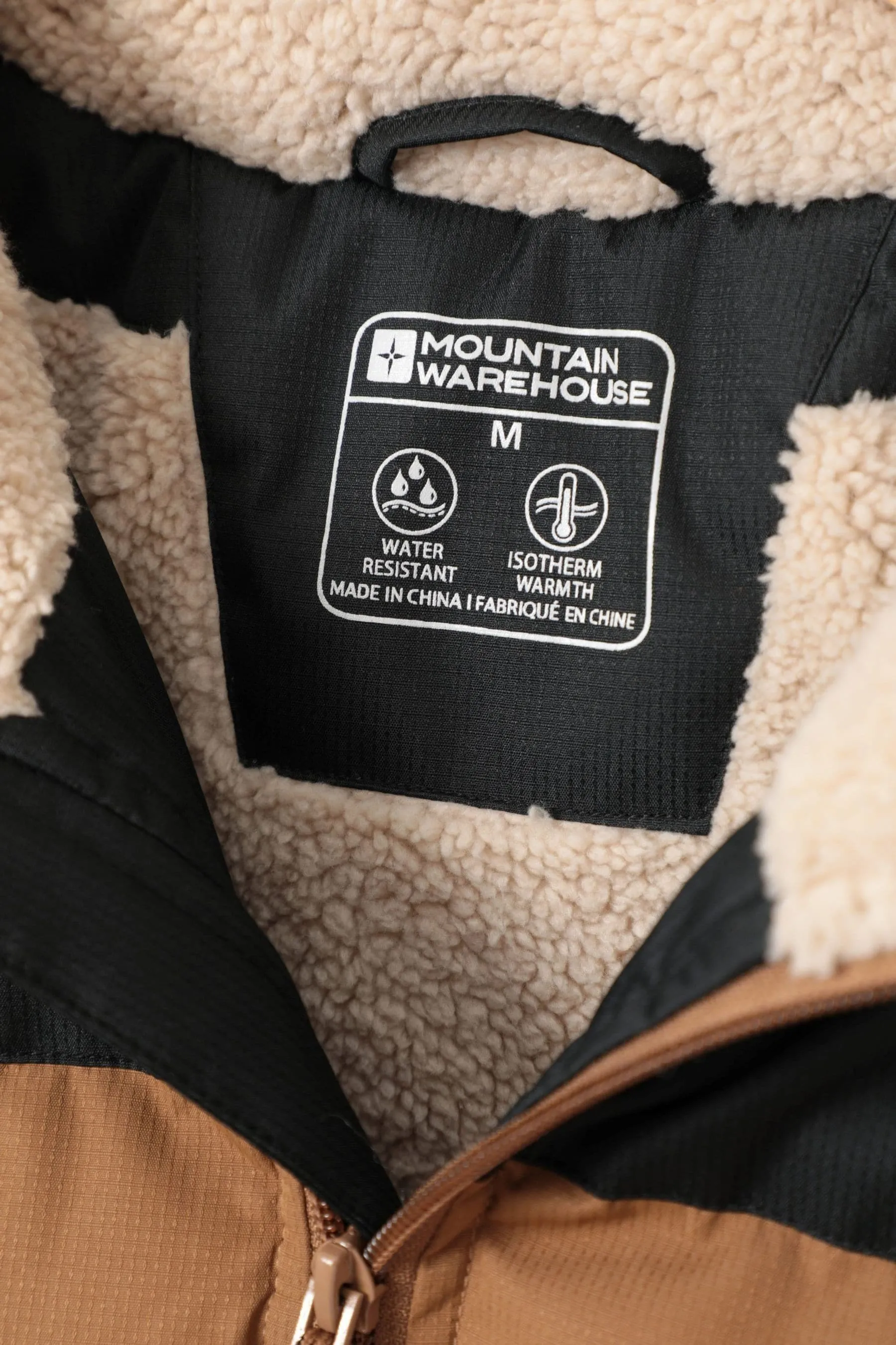 Mountain Warehouse Uomo Rock - Gilet imbottito impermeabile con fodera in sherpa