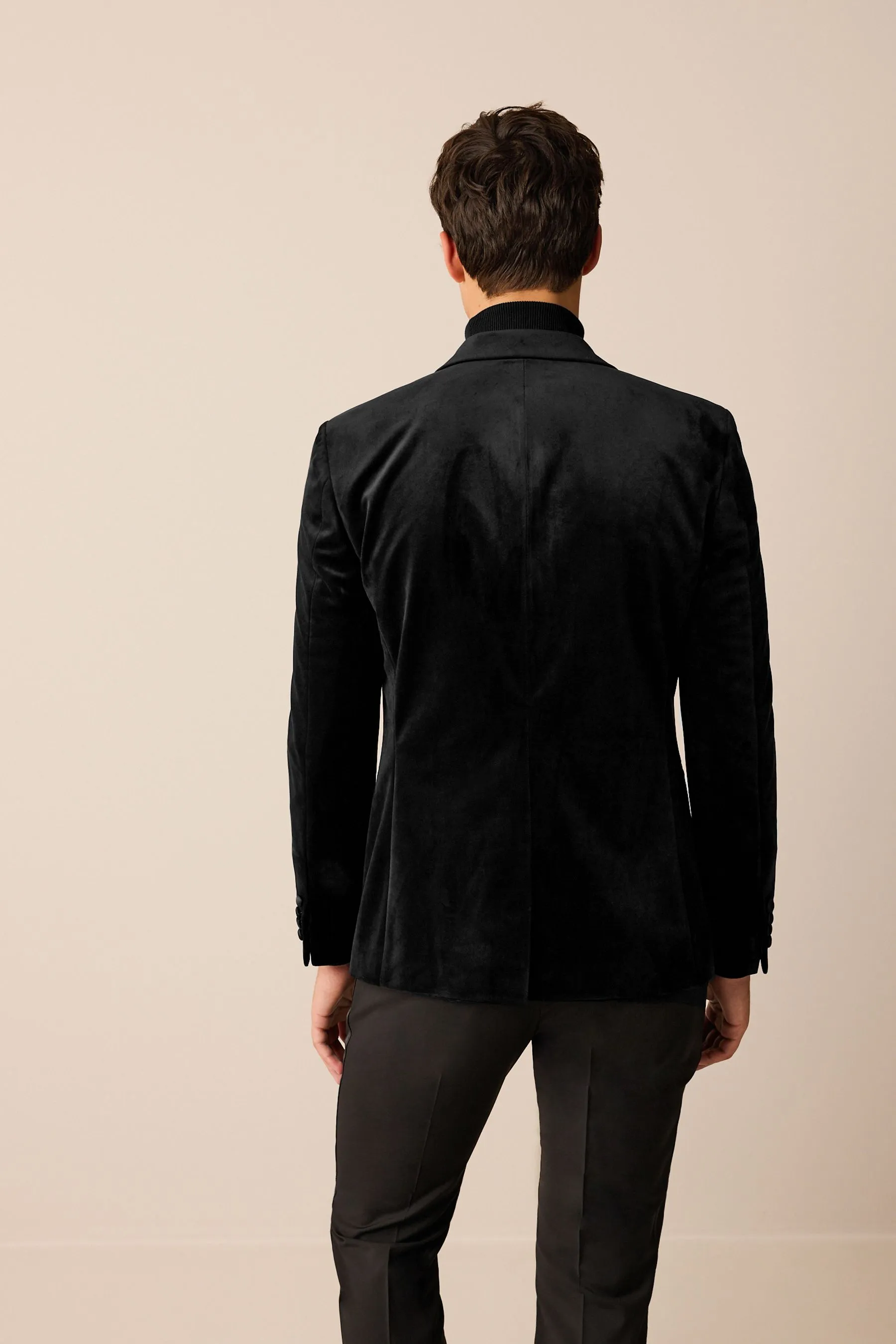Nero  - Blazer in velluto
