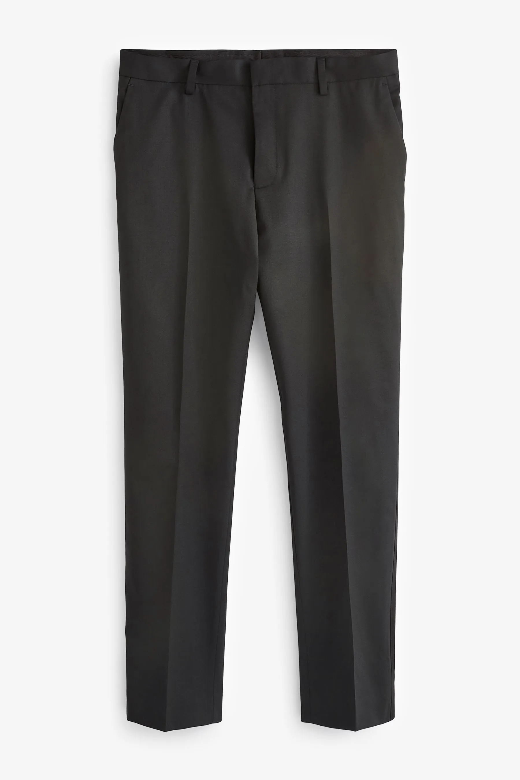 Nero  - Vestibilità sartoriale - Pantaloni da smoking in lana Blend lucido