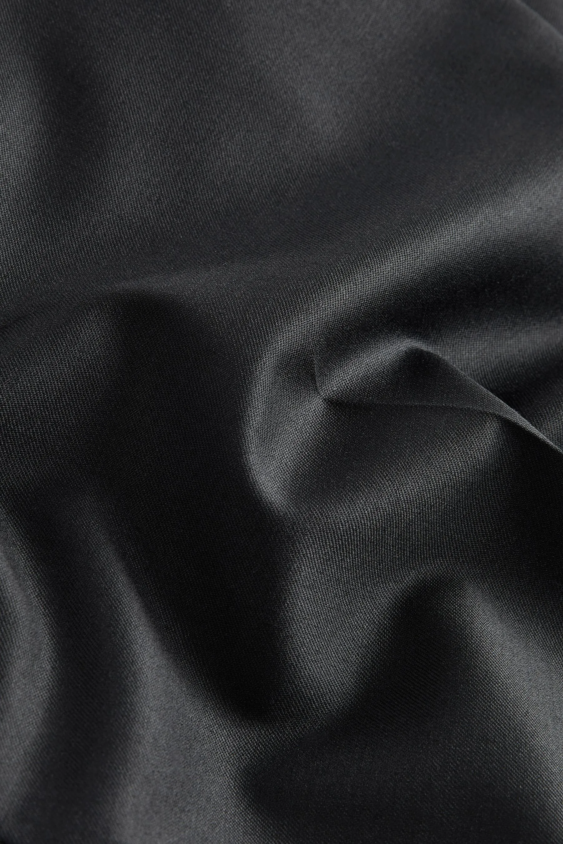 Nero  - Vestibilità sartoriale - Pantaloni da smoking in lana Blend lucido
