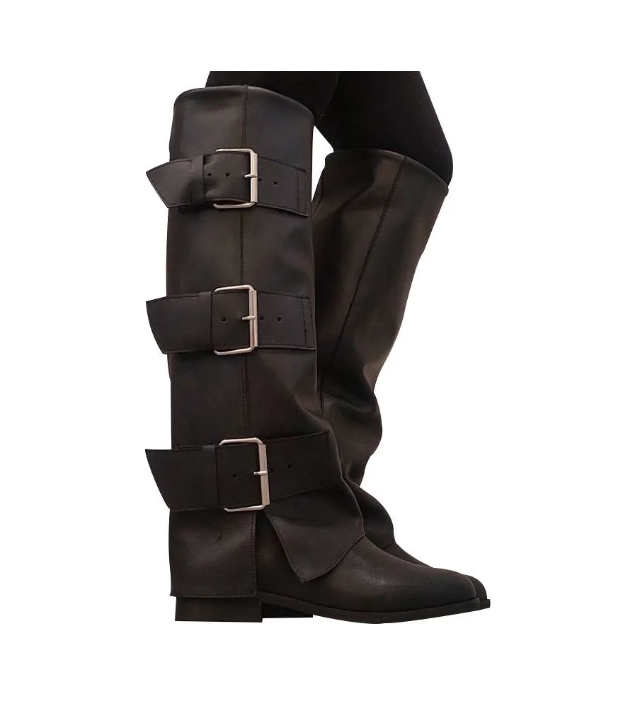 Ni-na* Stivale In Pelle Nero 284 Made in Italy