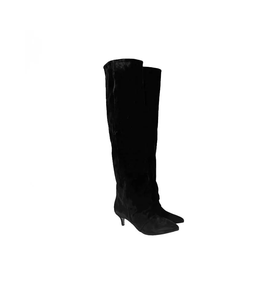 Ni-Na Stivale In Pelle Sc. Nero Made in Italy Los Angeles21