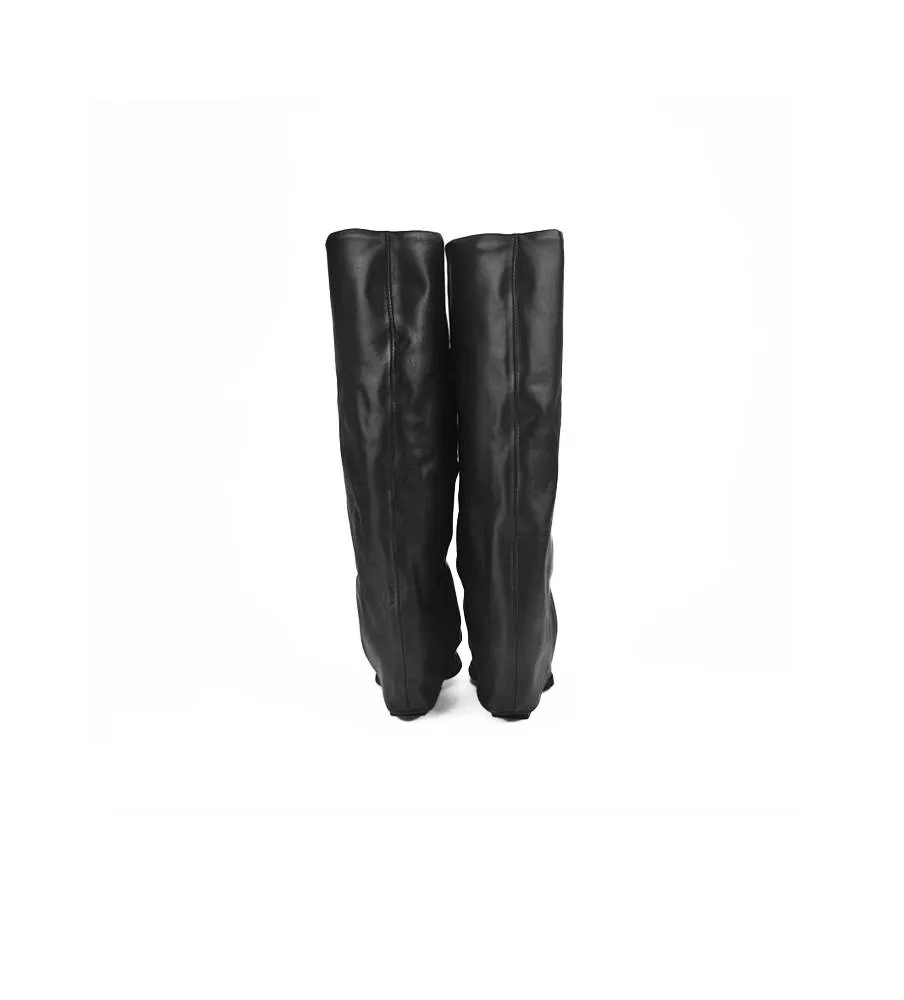 Ni-Na* Stivale Texano In Pelle Nero Irene Kent Made in Italy