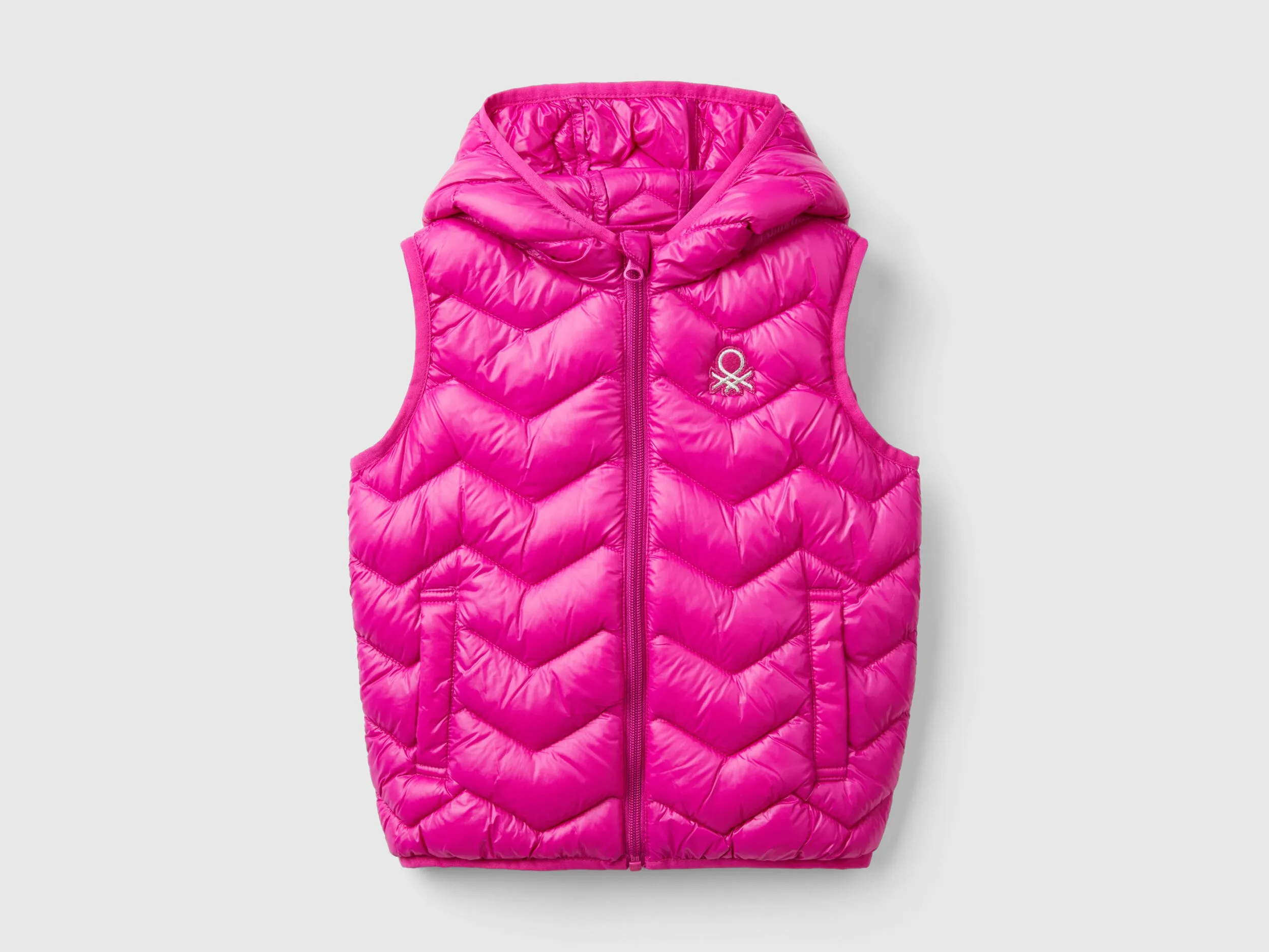 Nuovi arrivi Gilet imbottito in ovatta 3D con cappuccio