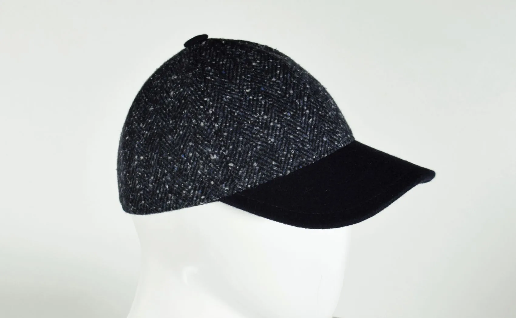 Panizza blue baseball cap in wool blend