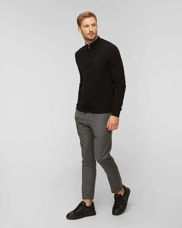 Pantaloni grigi in lana da uomo Dondup Pantalone Dom