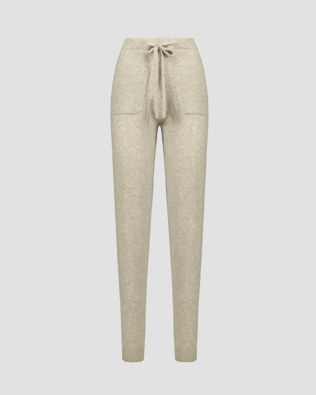Pantaloni in lana e cashmere da donna Allude
