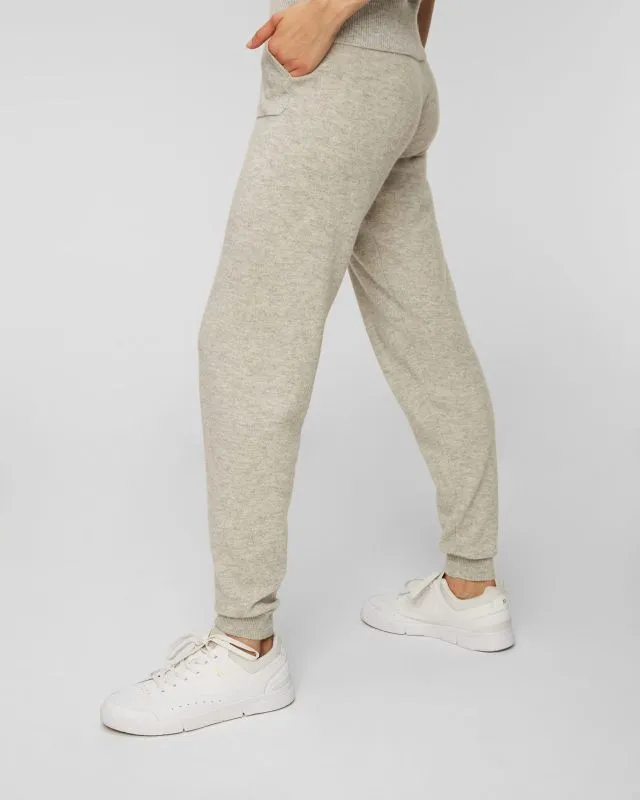 Pantaloni in lana e cashmere da donna Allude