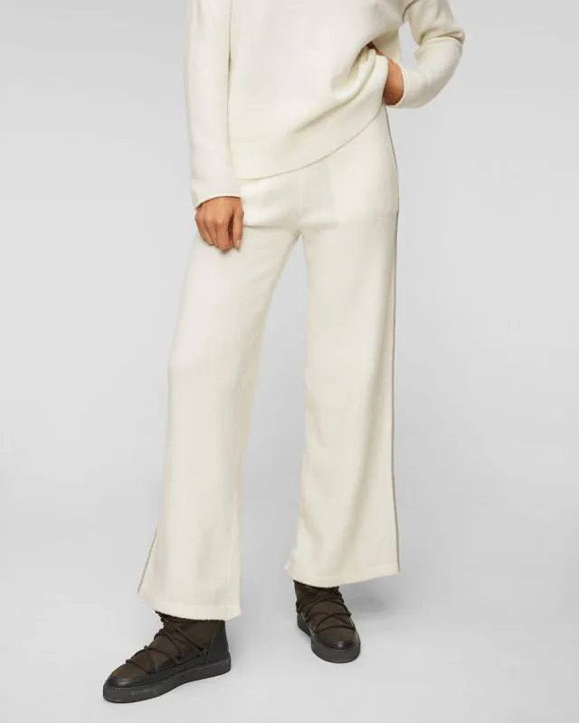 Pantaloni in maglia con lana da donna Deha