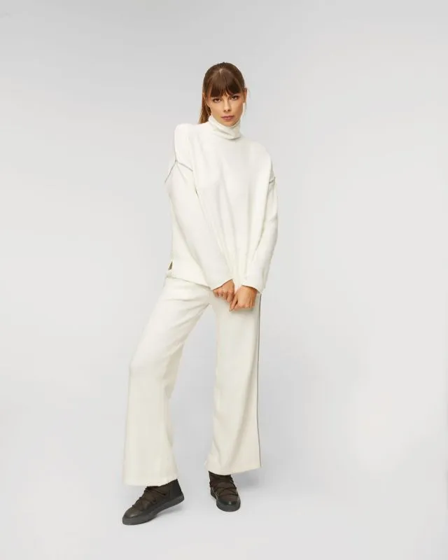 Pantaloni in maglia con lana da donna Deha