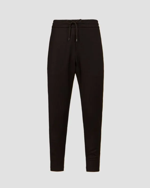 Pantaloni neri in lana da uomo Dondup Pantalone Dom