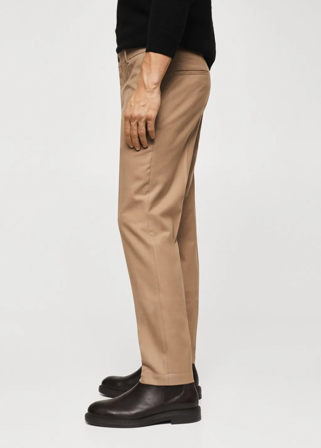 Pantaloni slim fit lana