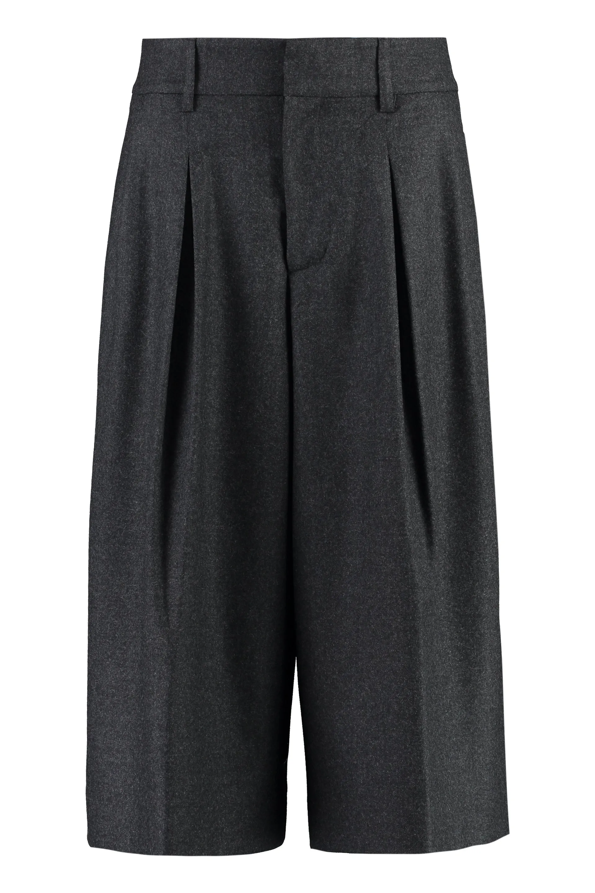 Parosh Pantaloni cropped in lana