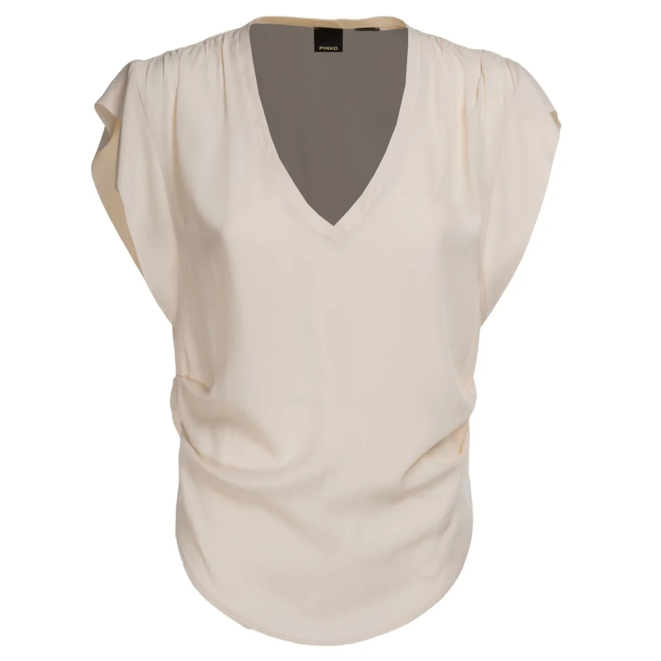 Pinko blusa beige in seta