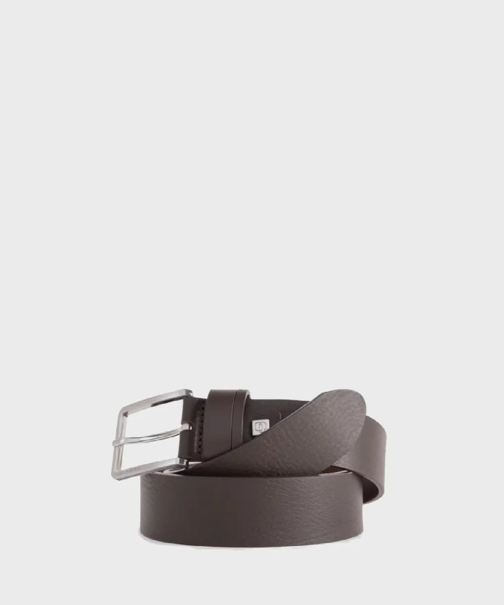 Piquadro C81 cintura in pelle marrone