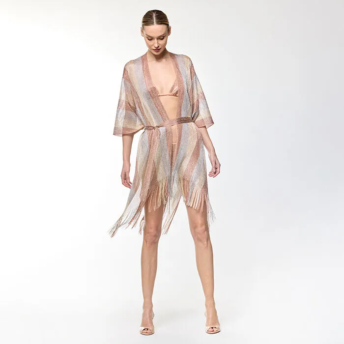 Poncho oro e argento
