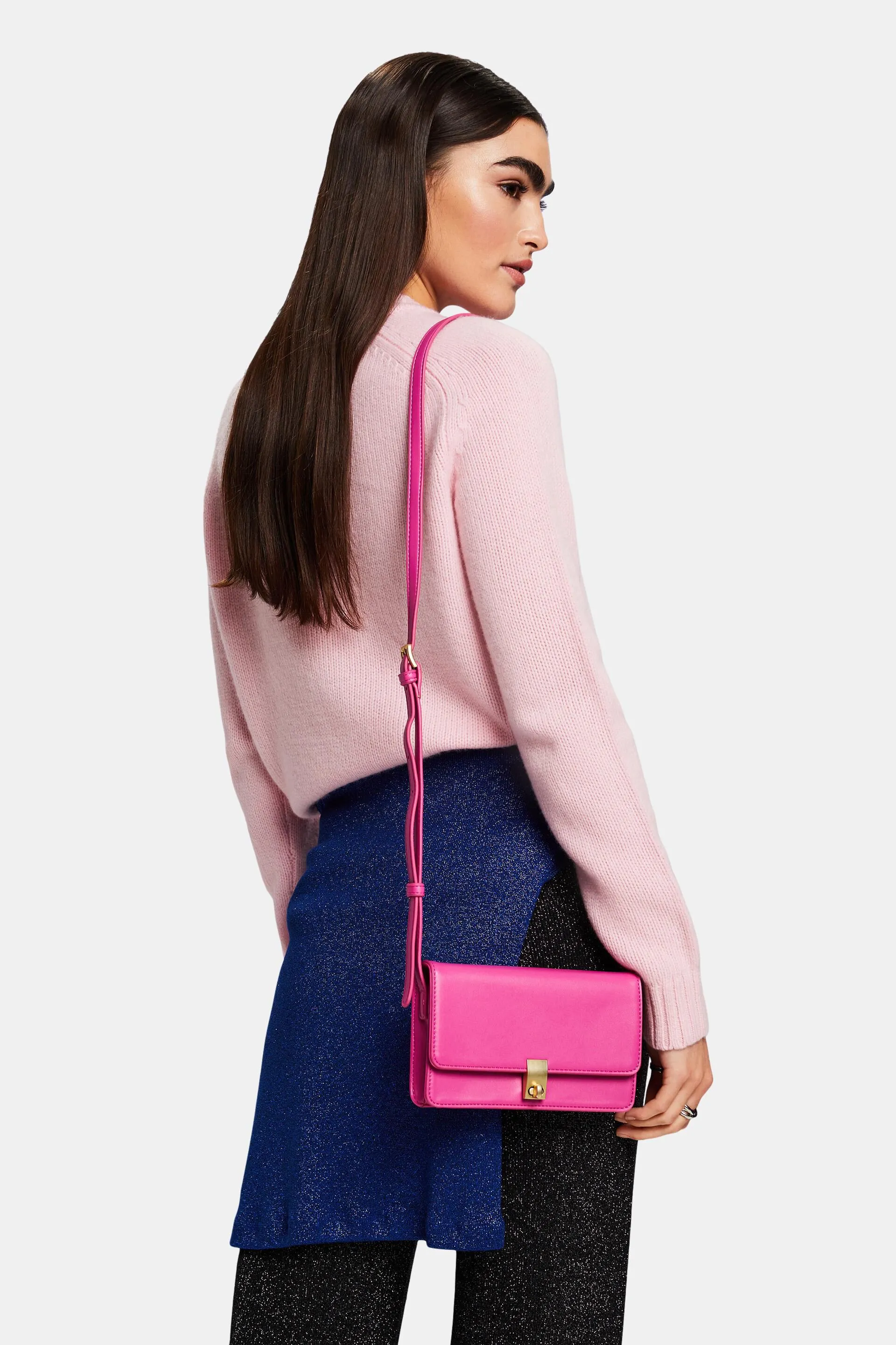 Pullover con logo in lana e cashmere, maglia larga