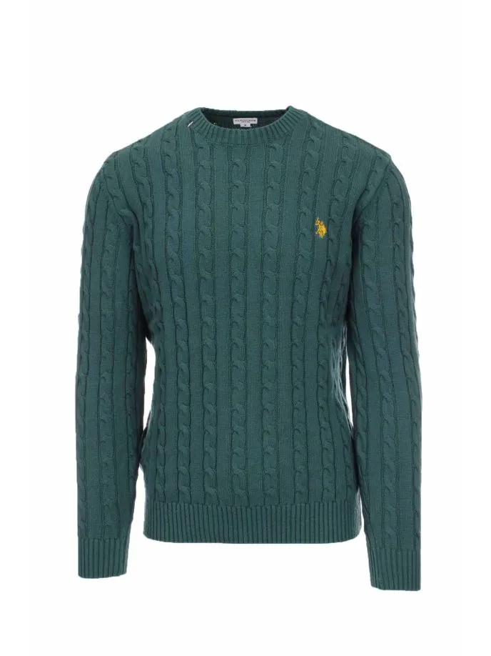 Pullover girocollo trecce