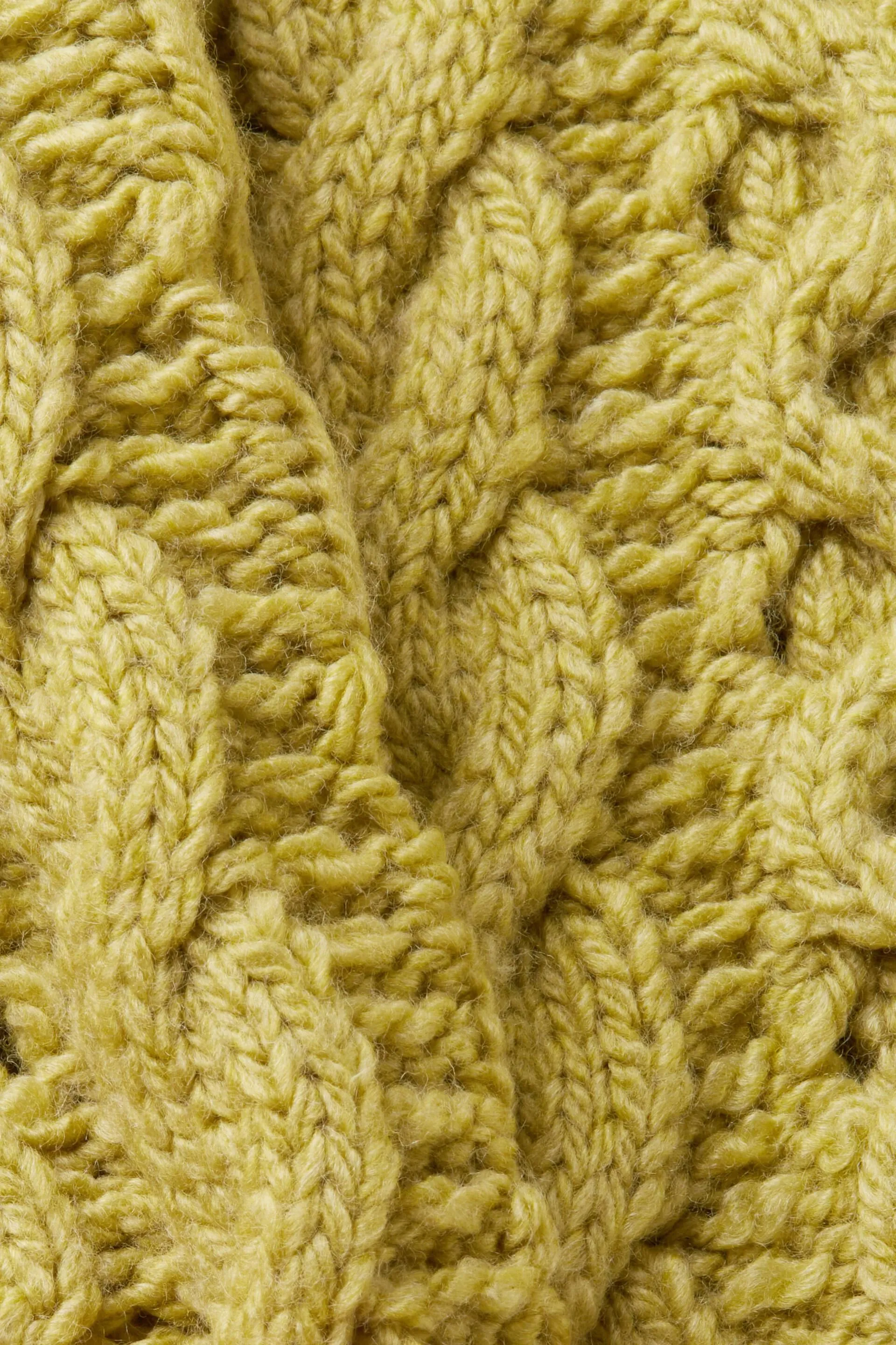 Pullover in misto lana in maglia intrecciata