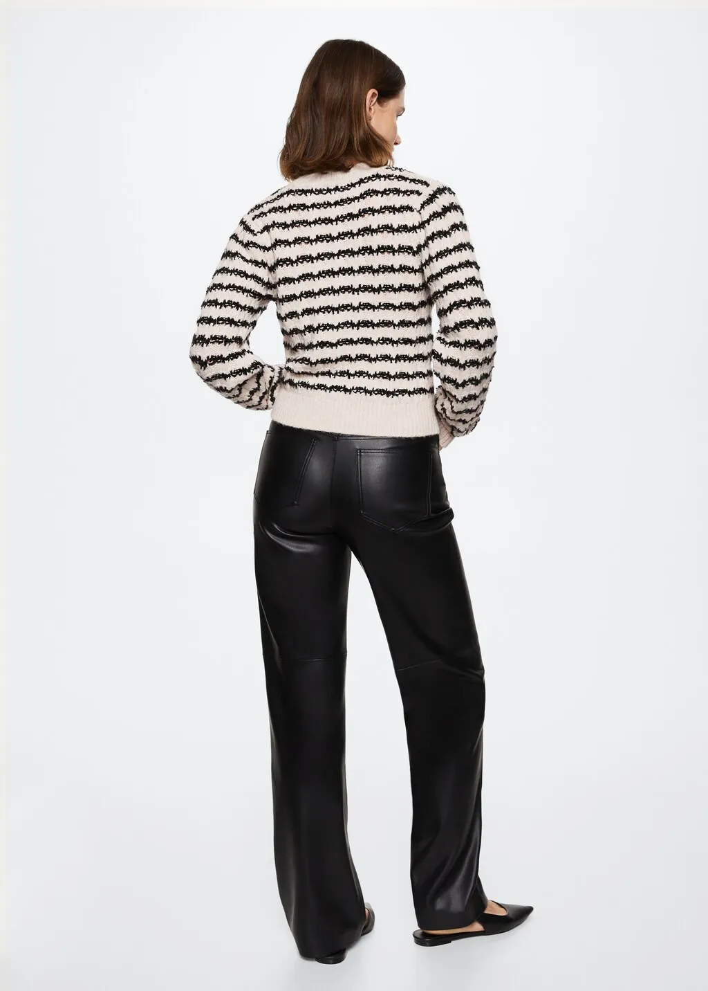Pullover trecce righe