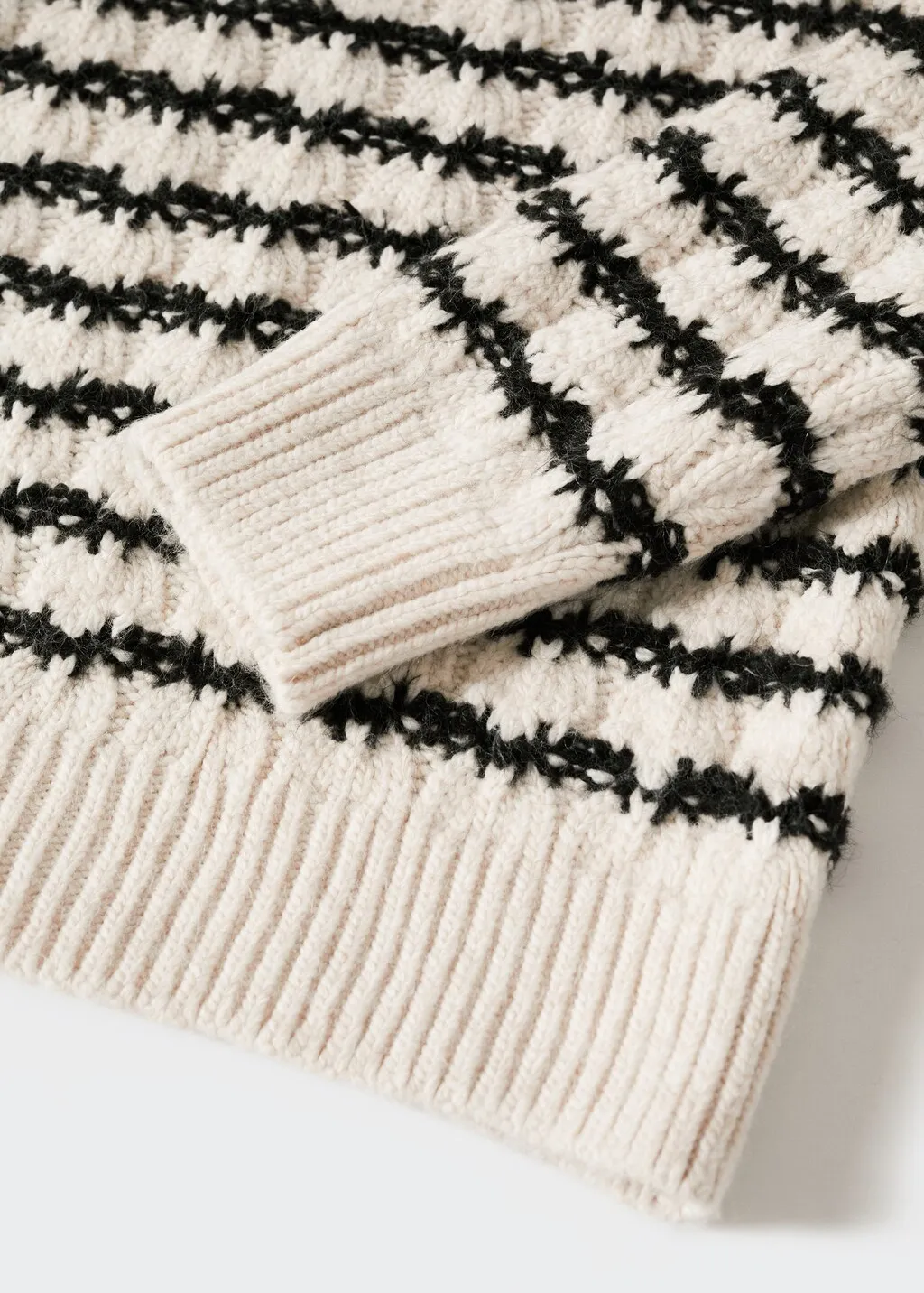 Pullover trecce righe