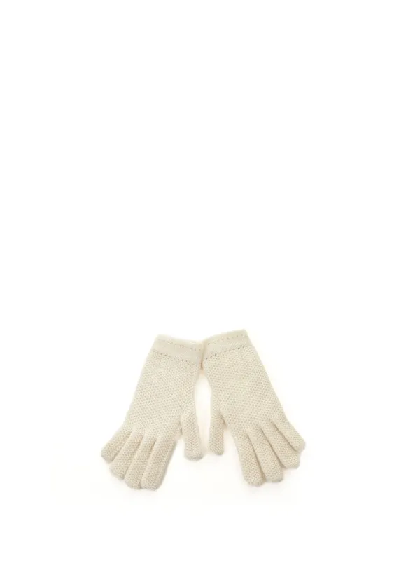 Pure cashmere honeycomb glove