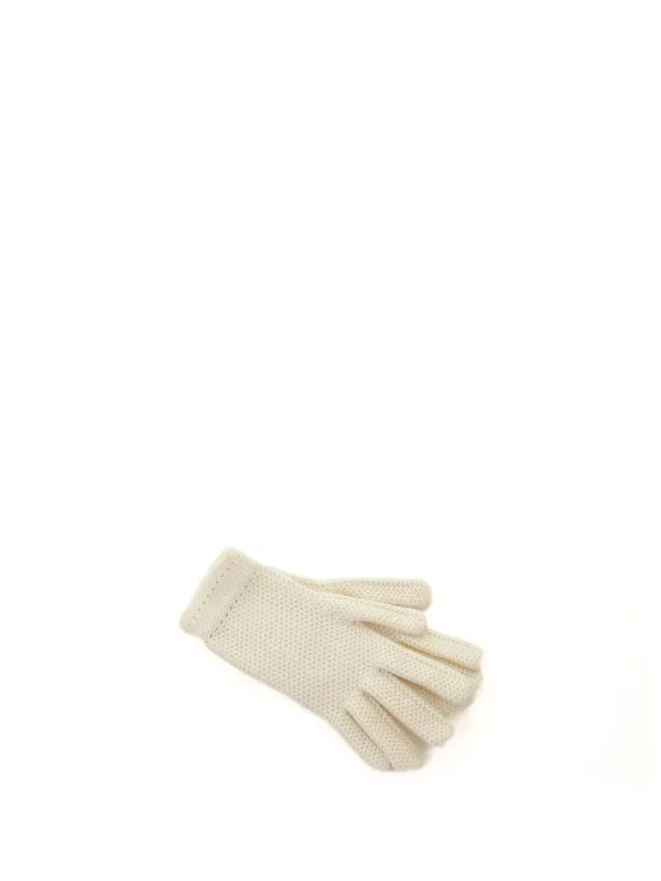 Pure cashmere honeycomb glove