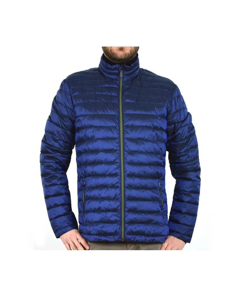 ROMEO GIGLI piumino corto ecopiuma blu royal lucido primavera/estate
