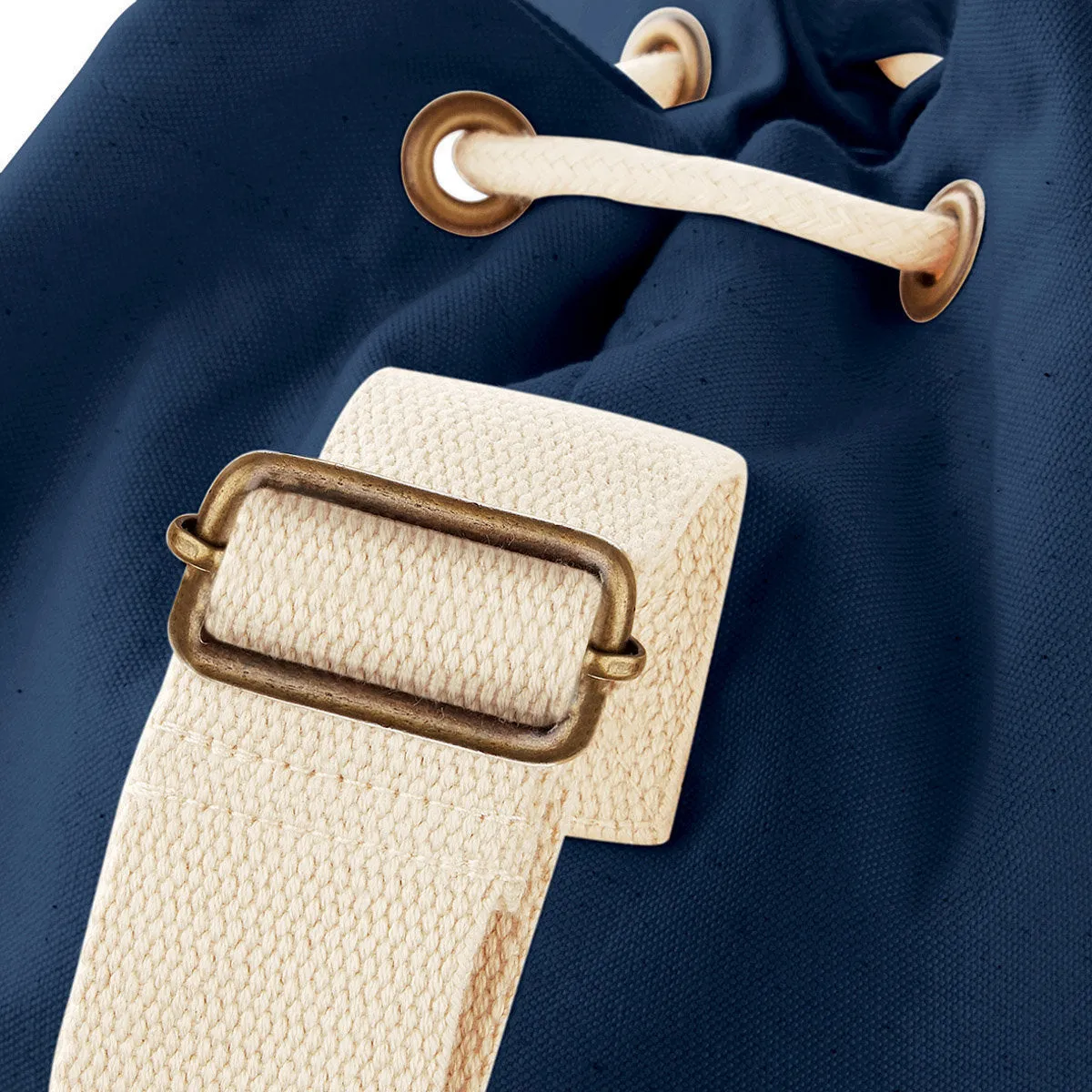 Sacca zaino monospalla in Cotone Canvas organico personalizzabile