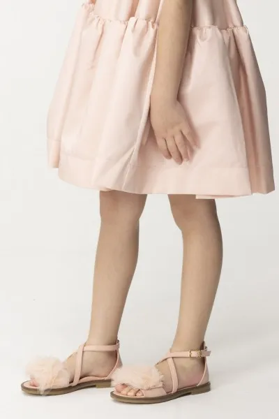 Sandali Flat con tulle Pink