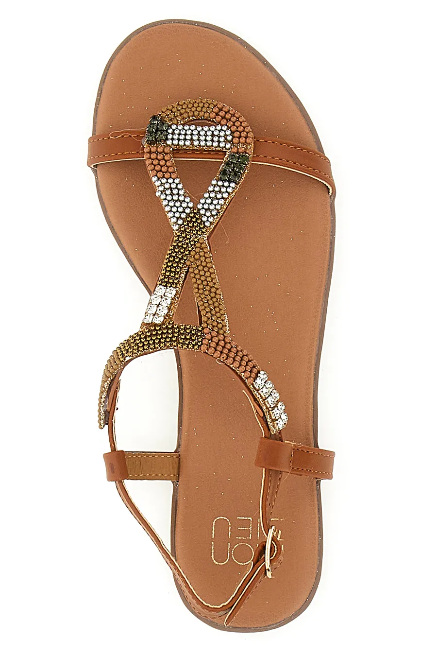 Sandali Flat Mon Dieu 20207 Cognac