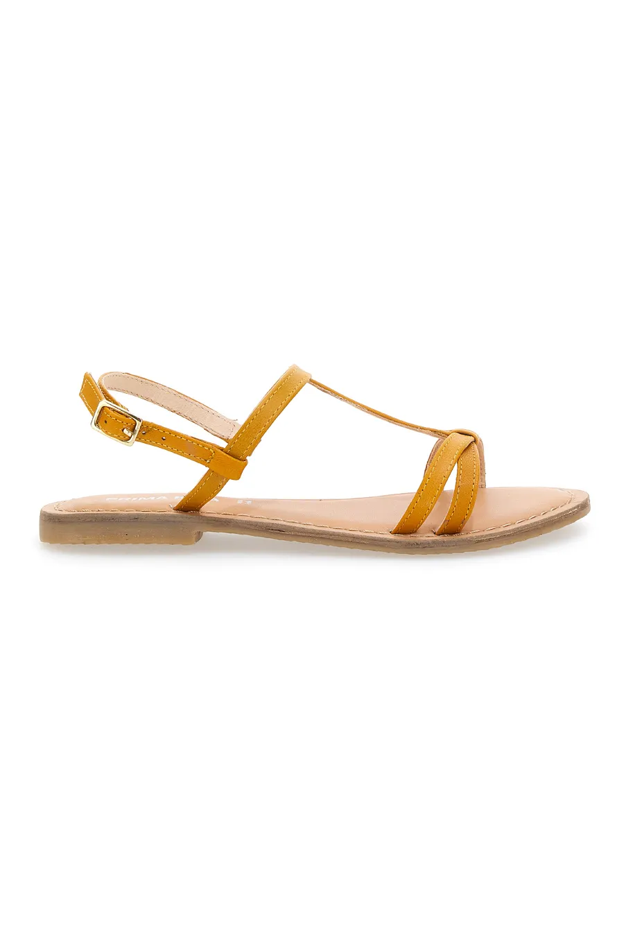 Sandali Flat Ocra Prima Riga 03