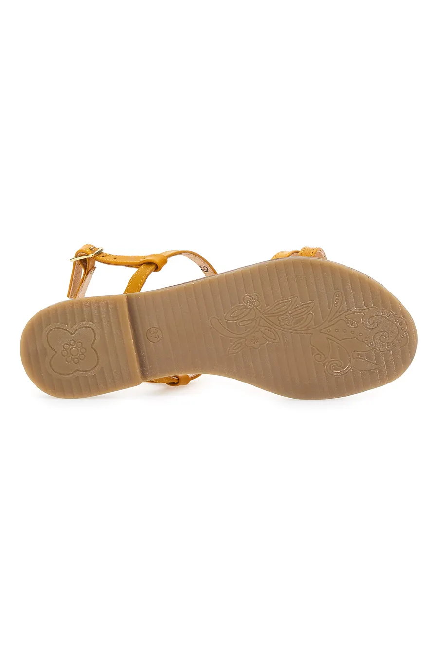 Sandali Flat Ocra Prima Riga 03