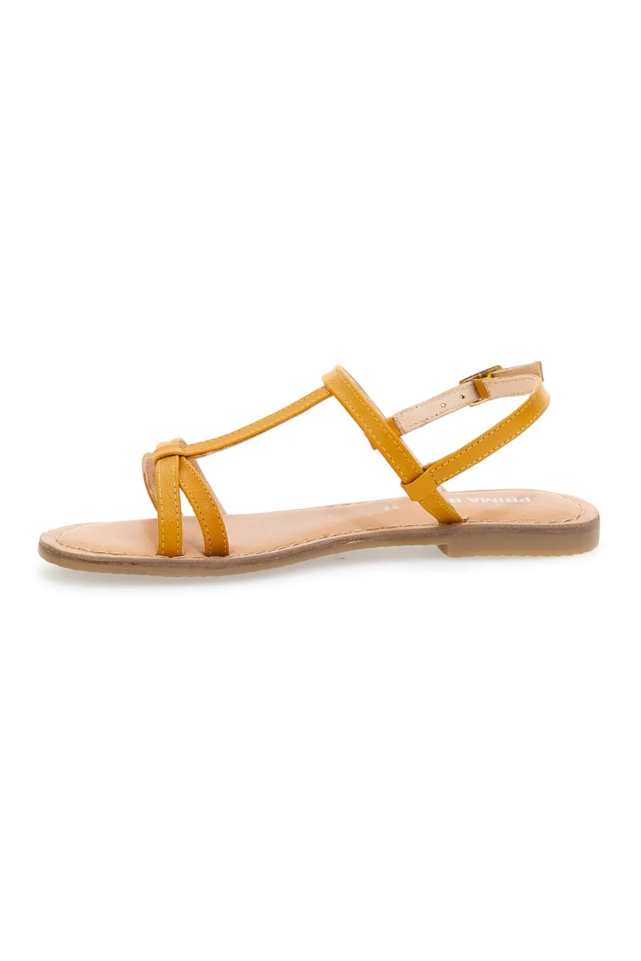 Sandali Flat Ocra Prima Riga 03