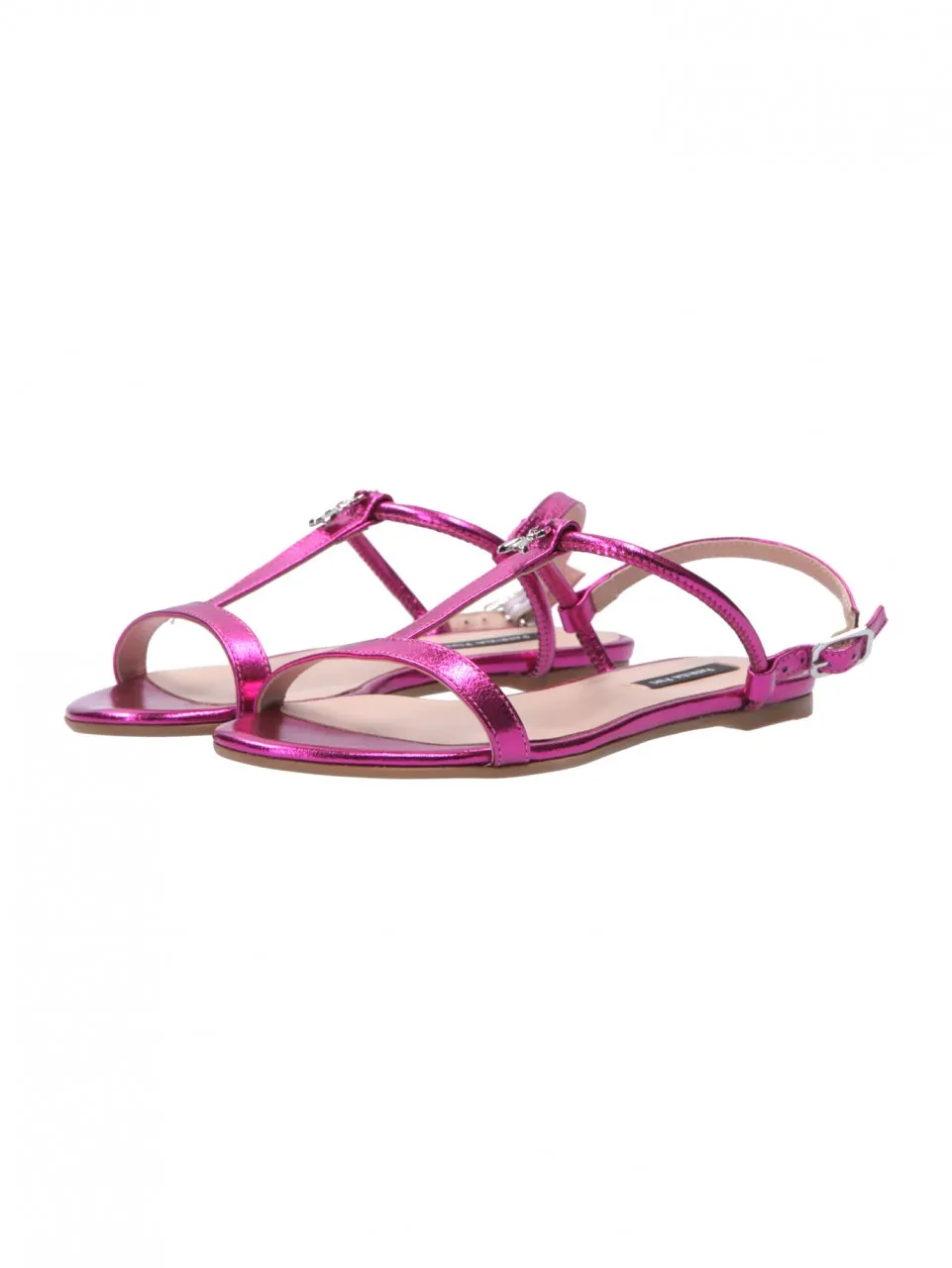 Sandali flat Orchid Metal