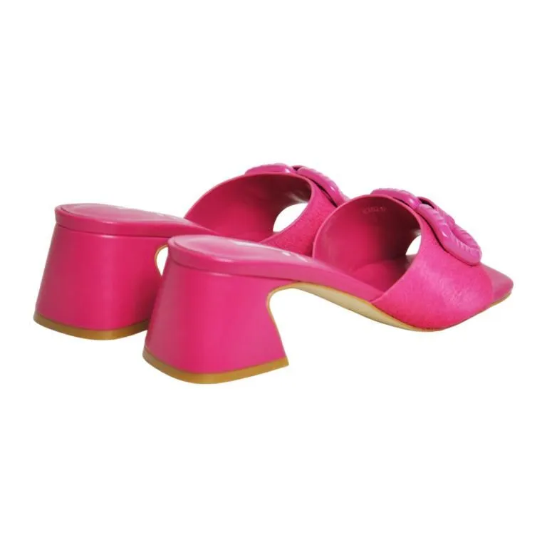 SANDALI PELLE FUXIA
