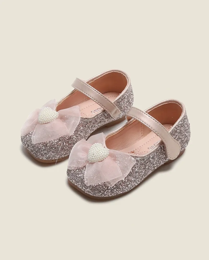 Scarpe da principessa per bambina Scarpe da bambino con fondo morbido per bambini Nuove scarpe piccole in pelle Scarpe per bambi