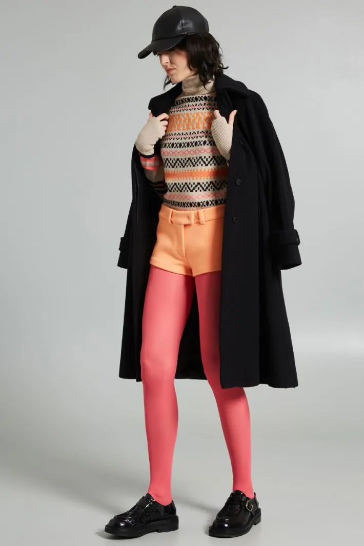 Shorts in drap di lana