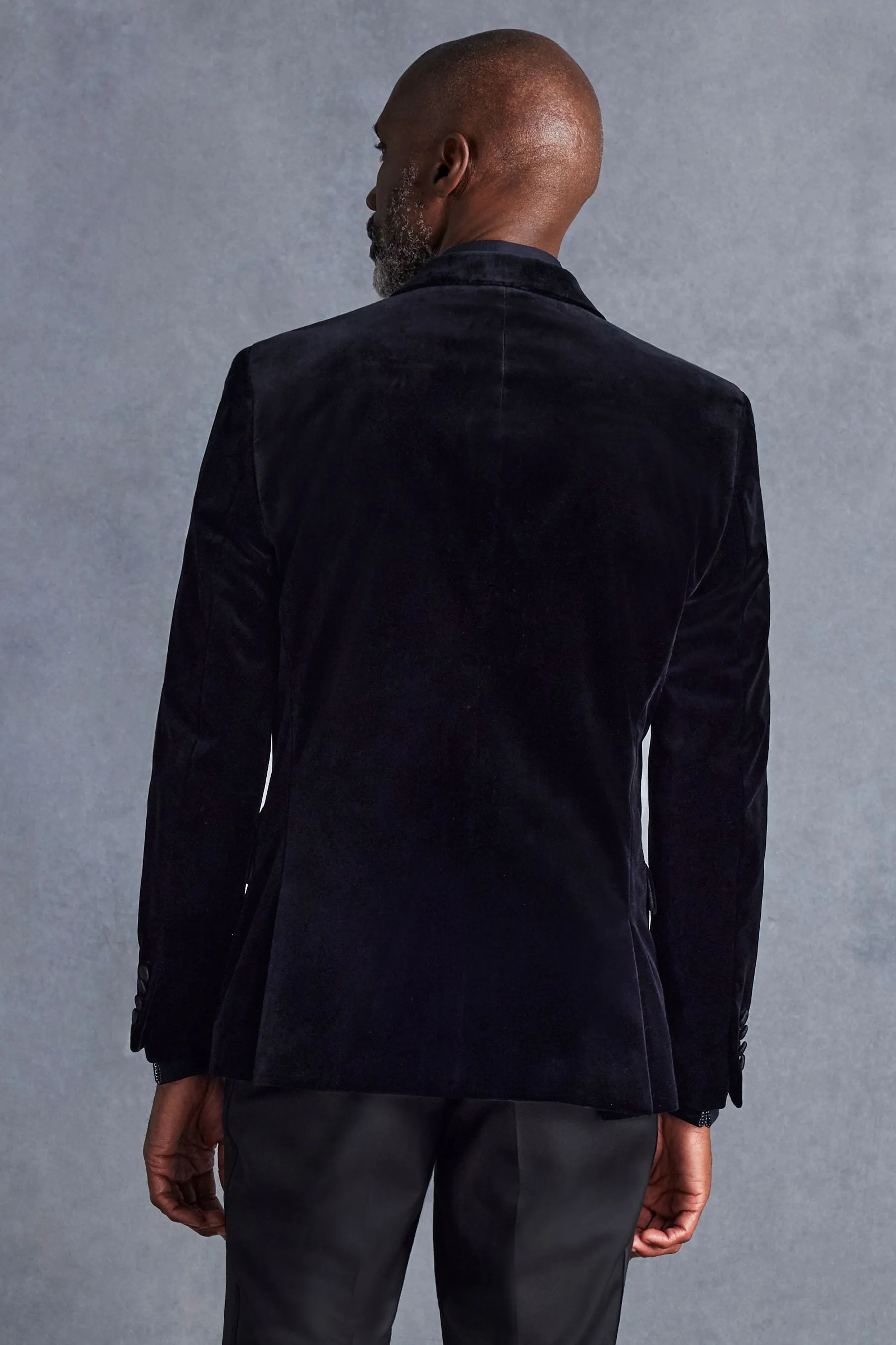 Signature Pontoglio - Blazer Vestibilità attillata / Slim velluto in tessuto italiano