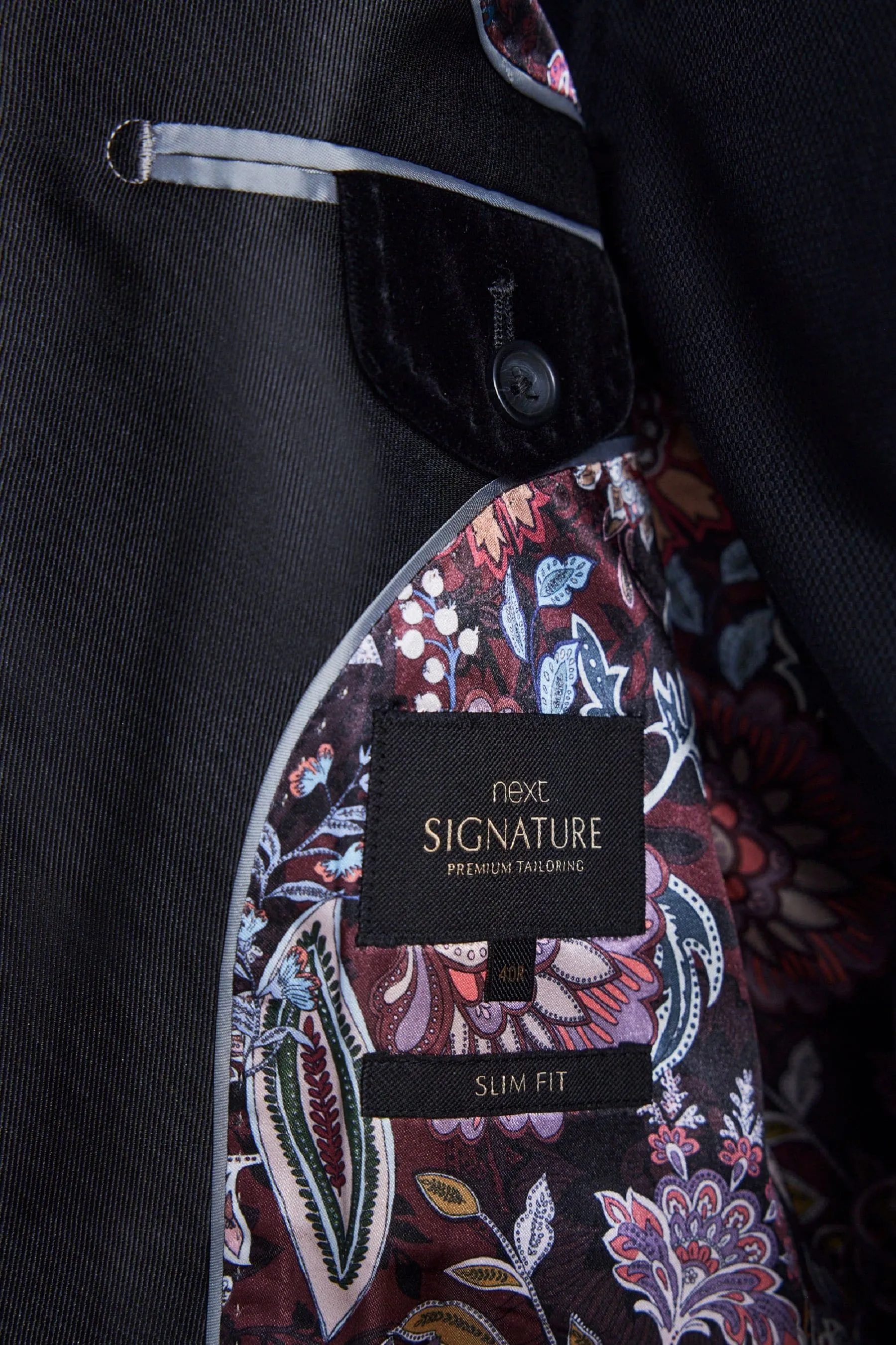 Signature Pontoglio - Blazer Vestibilità attillata / Slim velluto in tessuto italiano