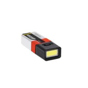 SNICKER: torcia LED COB 50 lumen con pila 9V