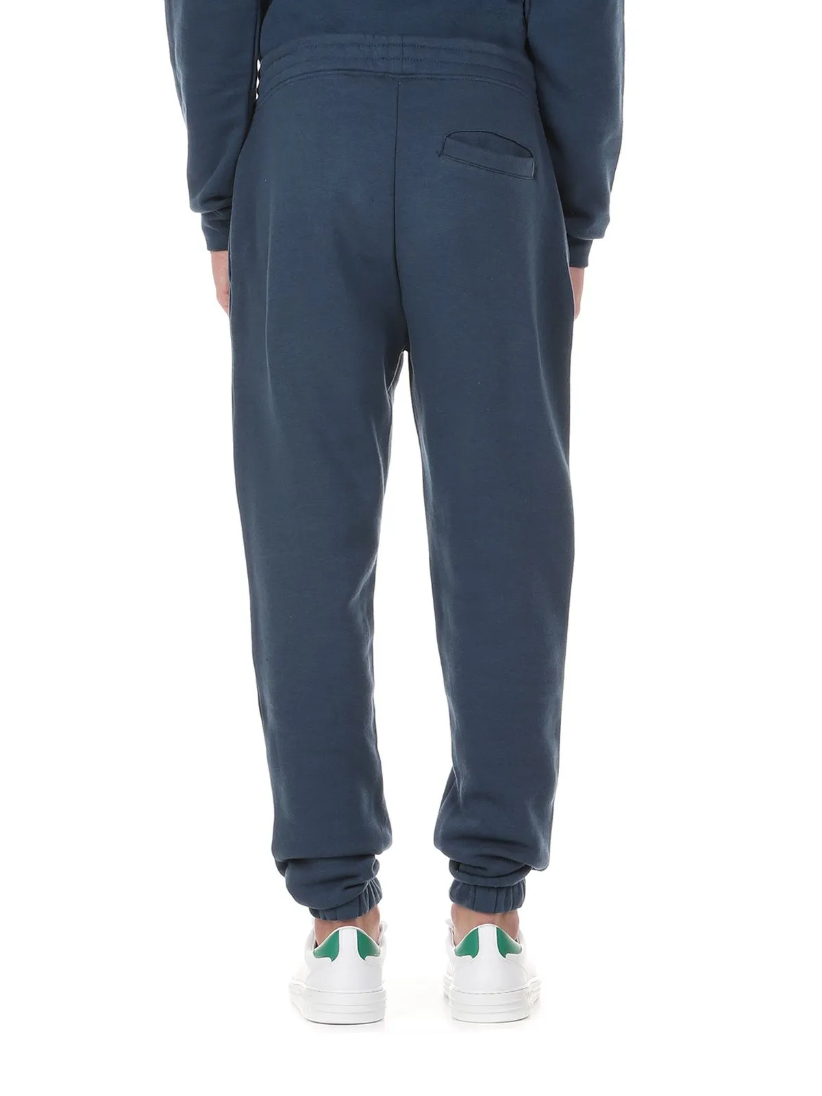 SOLID   PANTALONE TUTA BLU CON LOGO FRONTALE