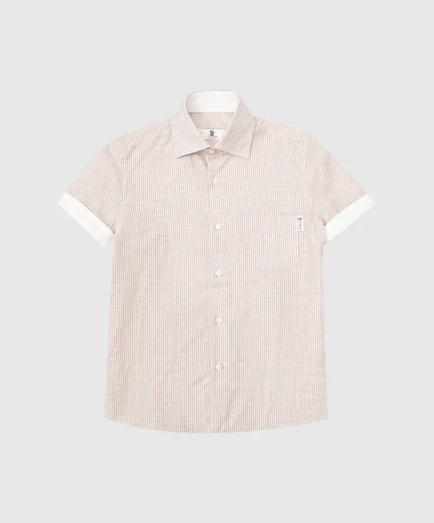 Stefano Ricci Maglietta a righe beige per bambini YC002683L1666