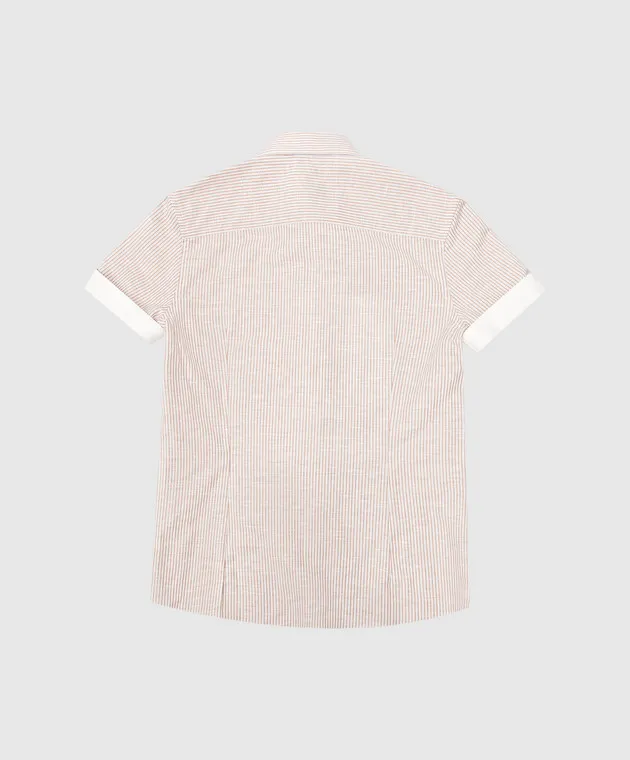 Stefano Ricci Maglietta a righe beige per bambini YC002683L1666