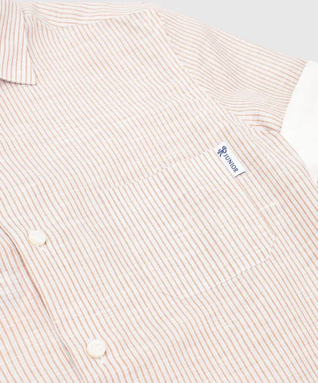 Stefano Ricci Maglietta a righe beige per bambini YC002683L1666