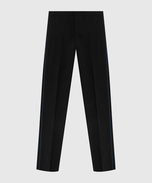 Stefano Ricci Pantaloni in lana per bambini con righe Y2T2600001T00061